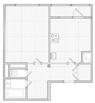 1-к квартира, 7/12 эт., 40м²